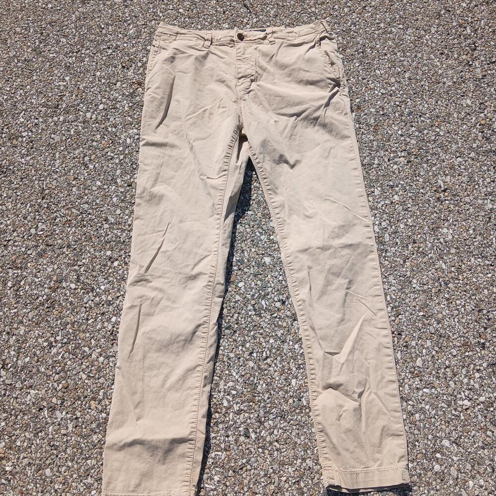 American Eagle Pants Mens 31x32 Beige Slim Chino NE(X)T Level Flex Stretch